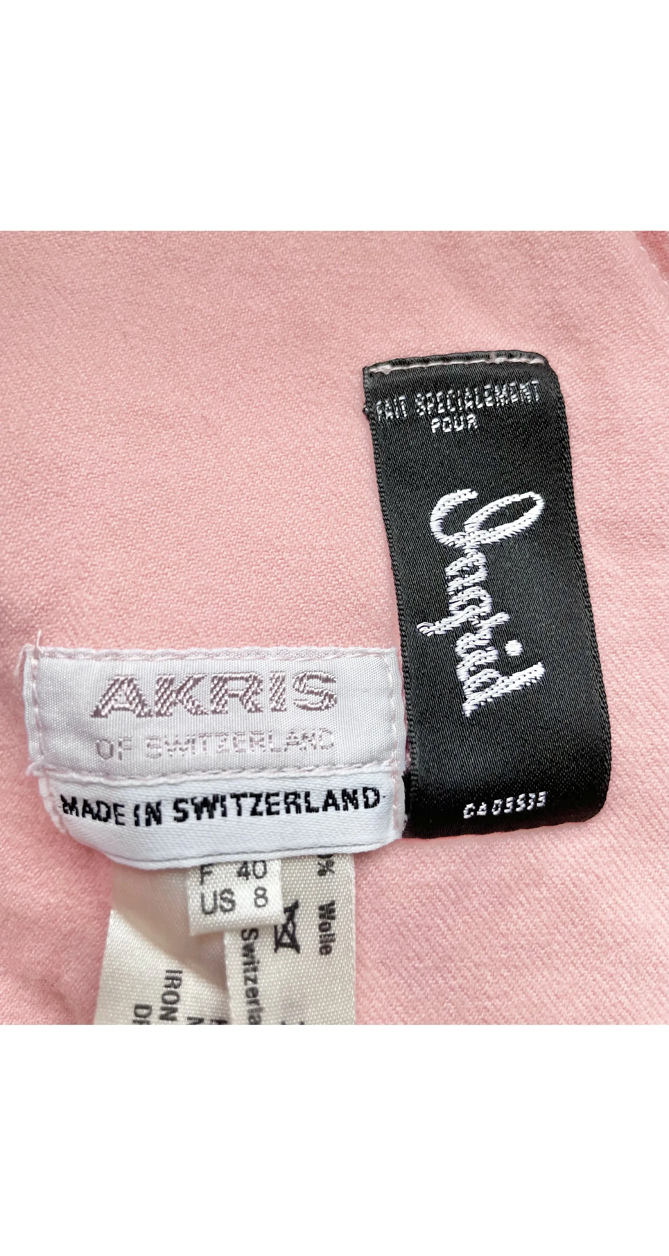 1990s Baby Pink Wool Swing Coat