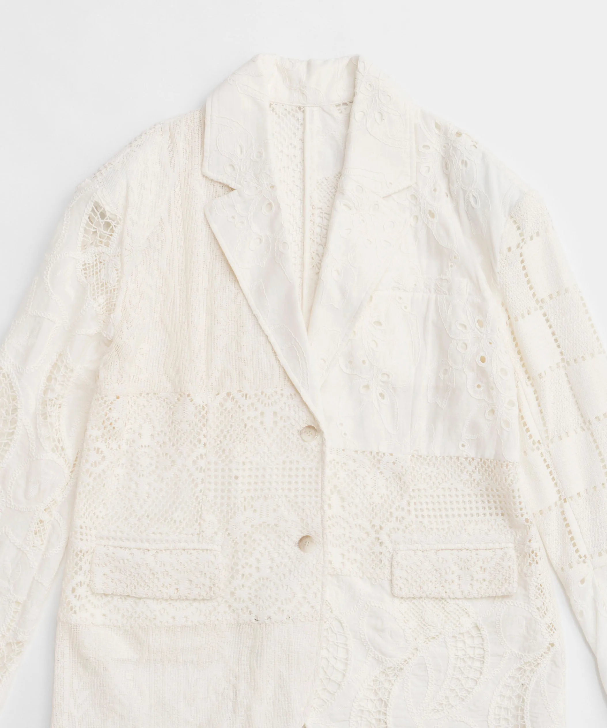 【25SPRING PRE-ORDER】Lace Fabric Docking Jacket