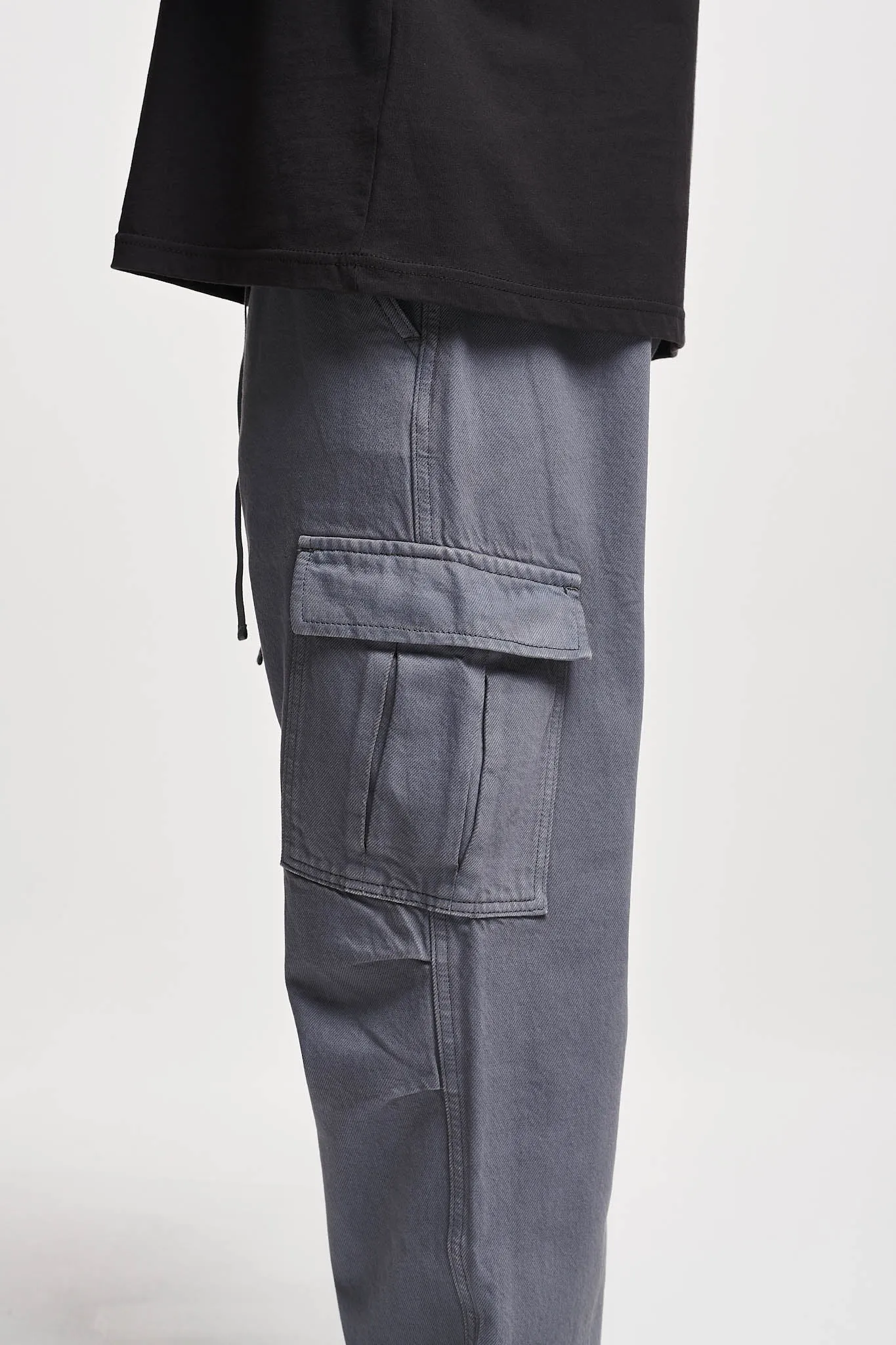 2Y Studios | LUNAS 2-POCKET CARGO PANTS | grey
