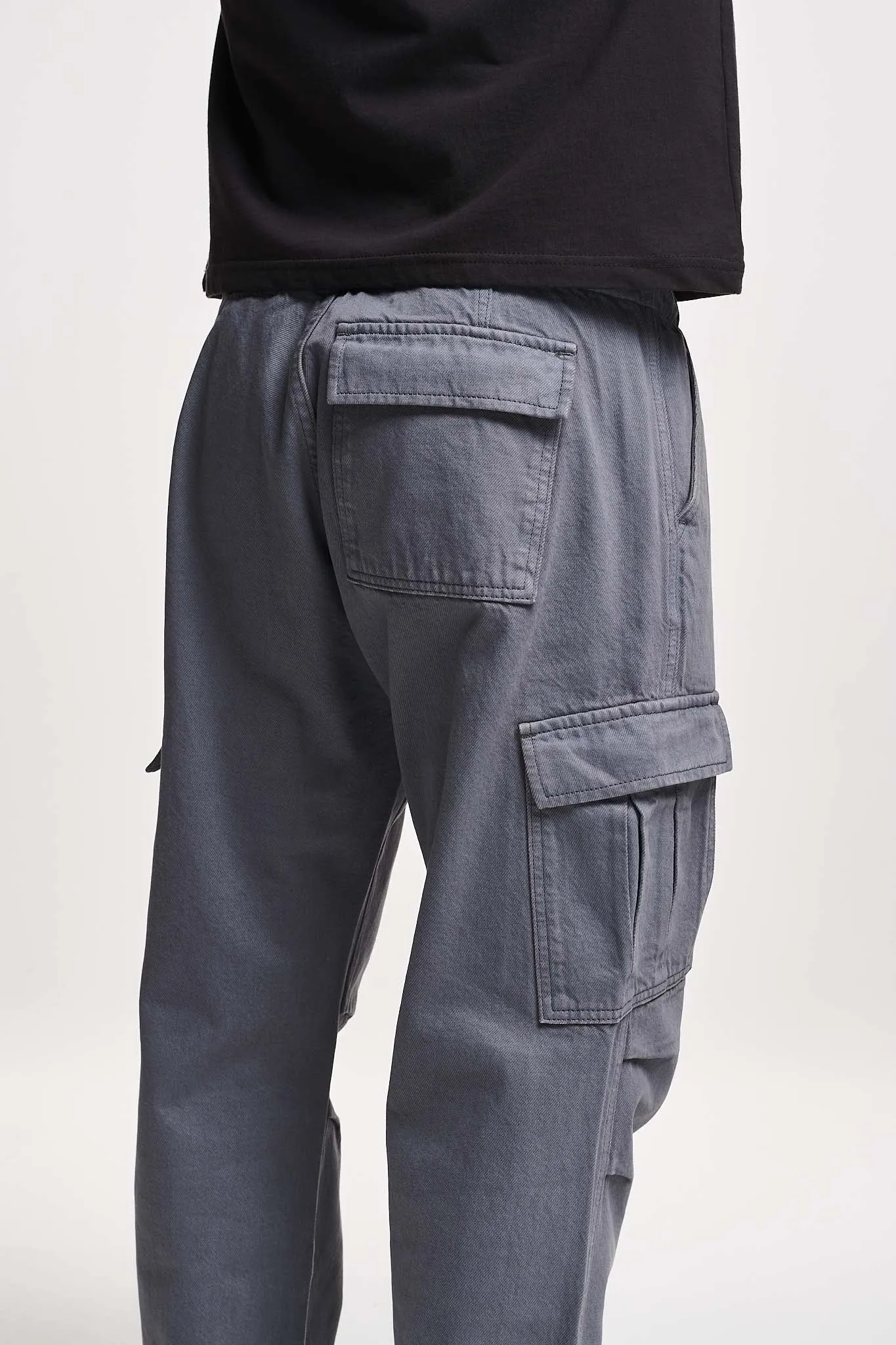 2Y Studios | LUNAS 2-POCKET CARGO PANTS | grey