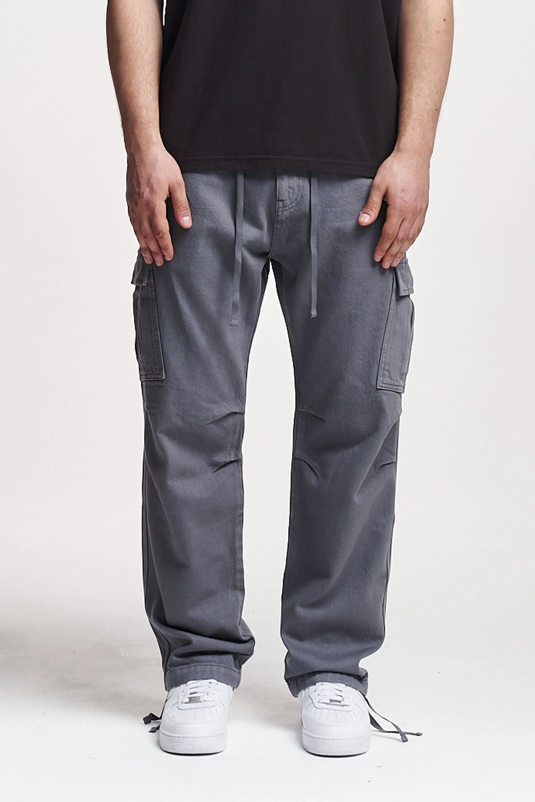 2Y Studios | LUNAS 2-POCKET CARGO PANTS | grey