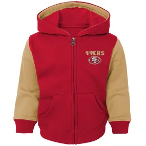 49ers Kid Zip Up Hooded Sweatshirt