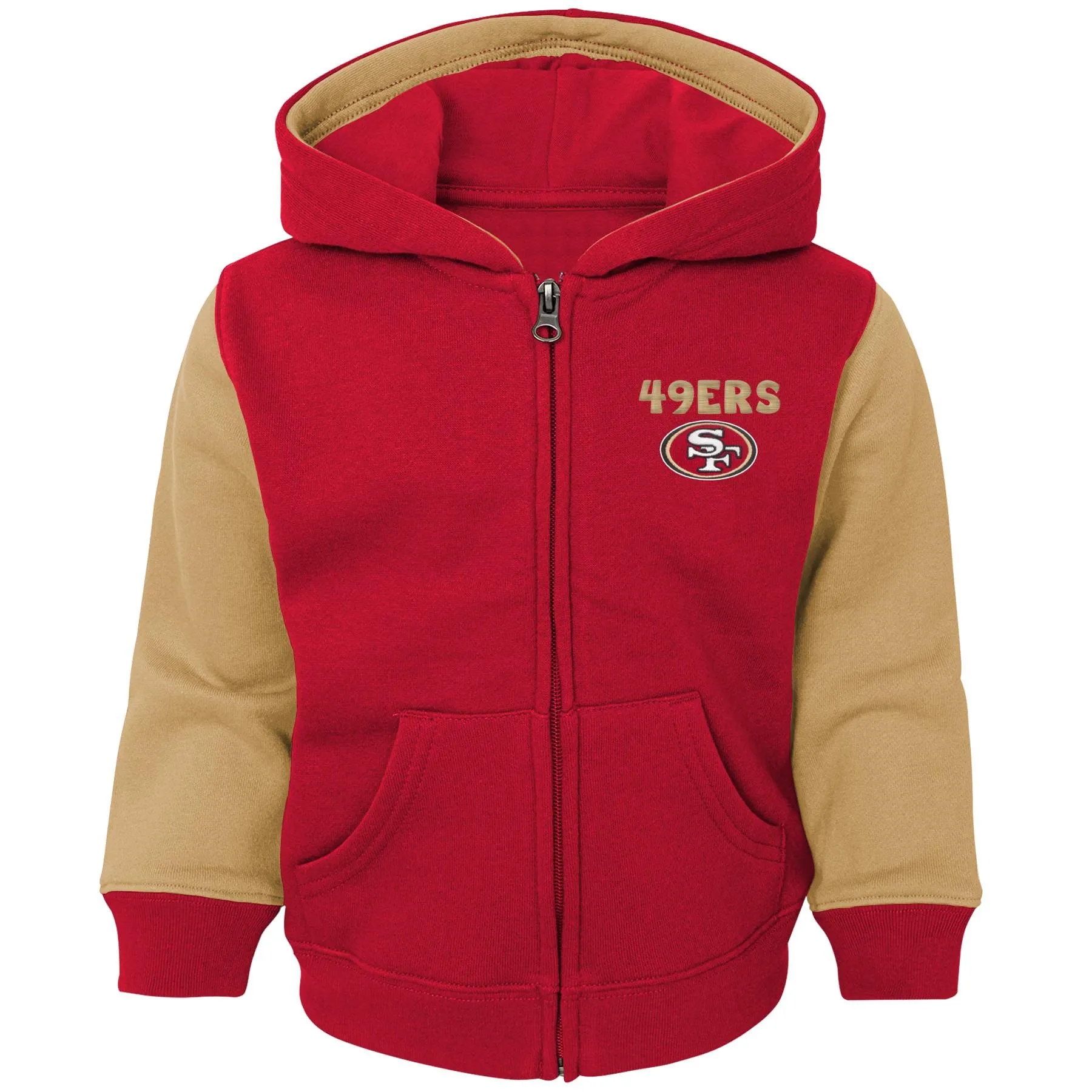 49ers Zip Up Hooded Sweatshirt