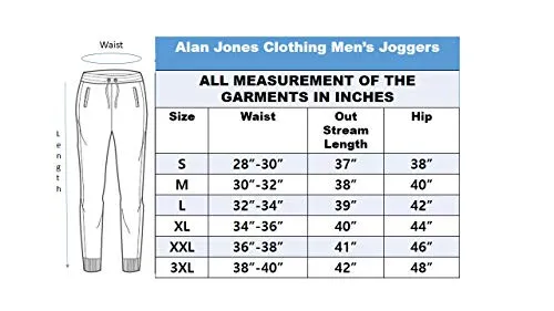 Alan Jones Clothing Men's Cotton Solid Slim Fit Joggers Track Pants (JOG21-P108_Black_3XL)