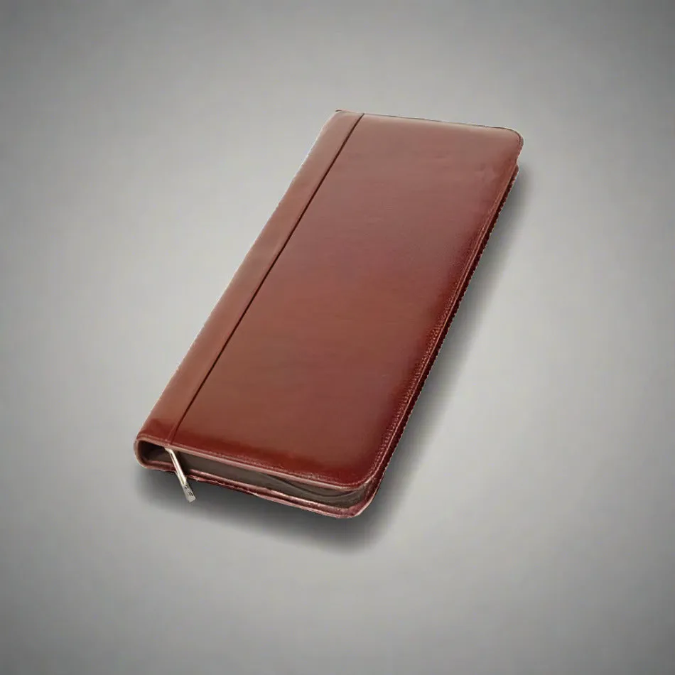 Aston Leather Collector's 40 Pen Case - Brown