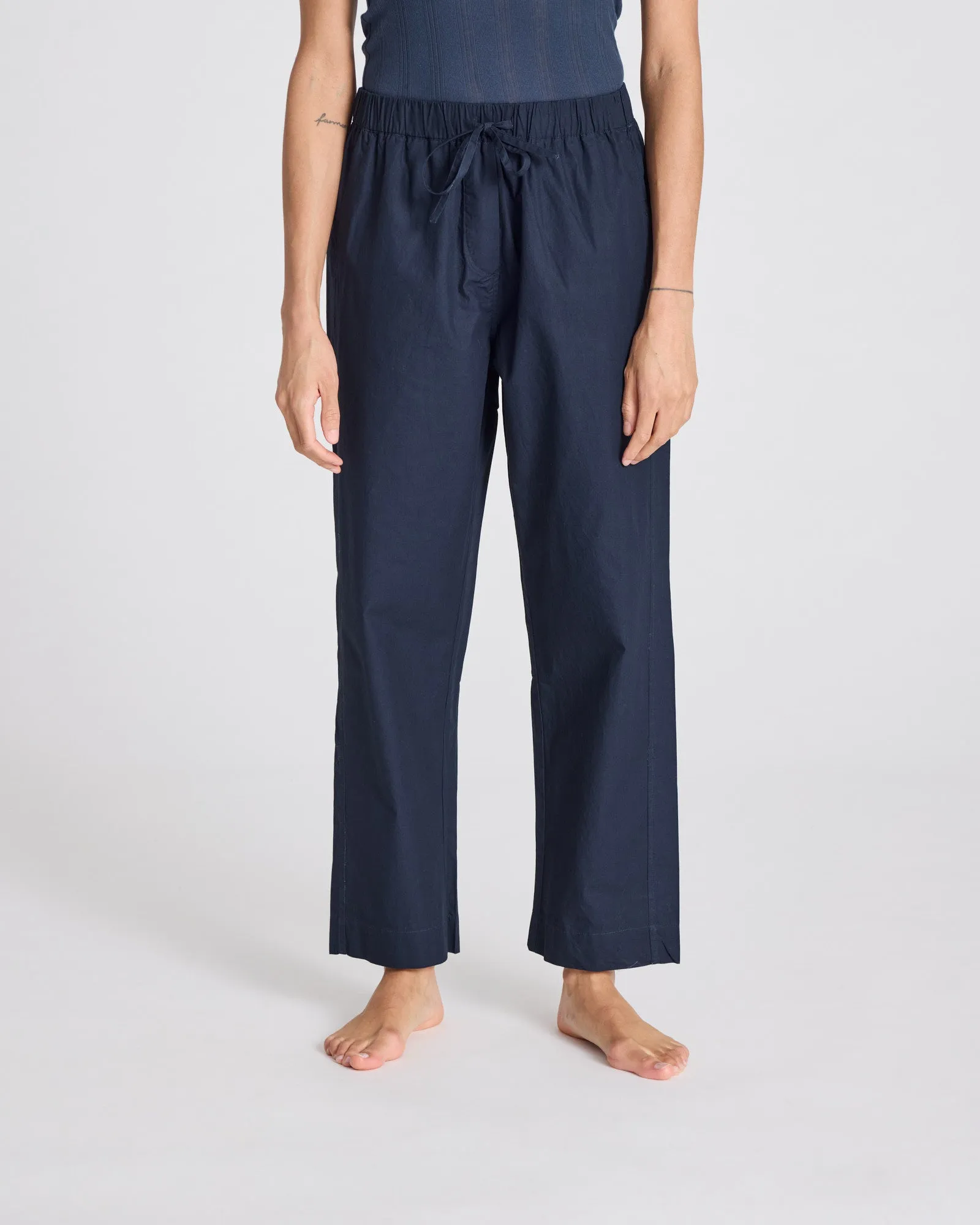 Astrid Pant Poplin - Midnight Blue