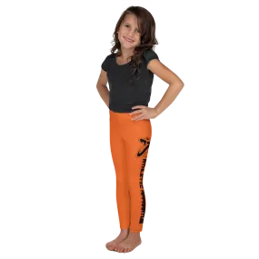 Athletic Apparatus Orange Black logo Kid's Leggings