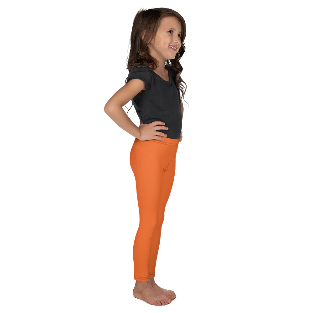 Athletic Apparatus Orange Black logo Kid's Leggings