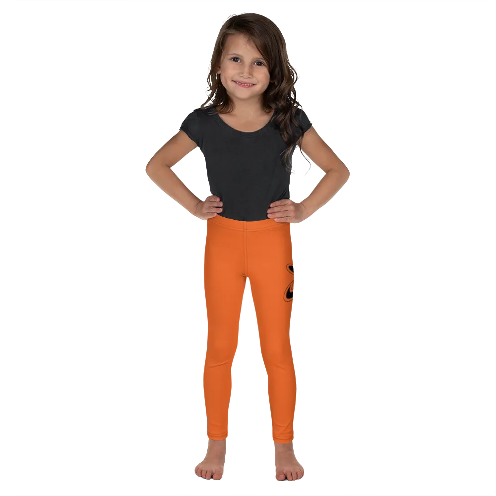 Athletic Apparatus Orange Black logo Kid's Leggings