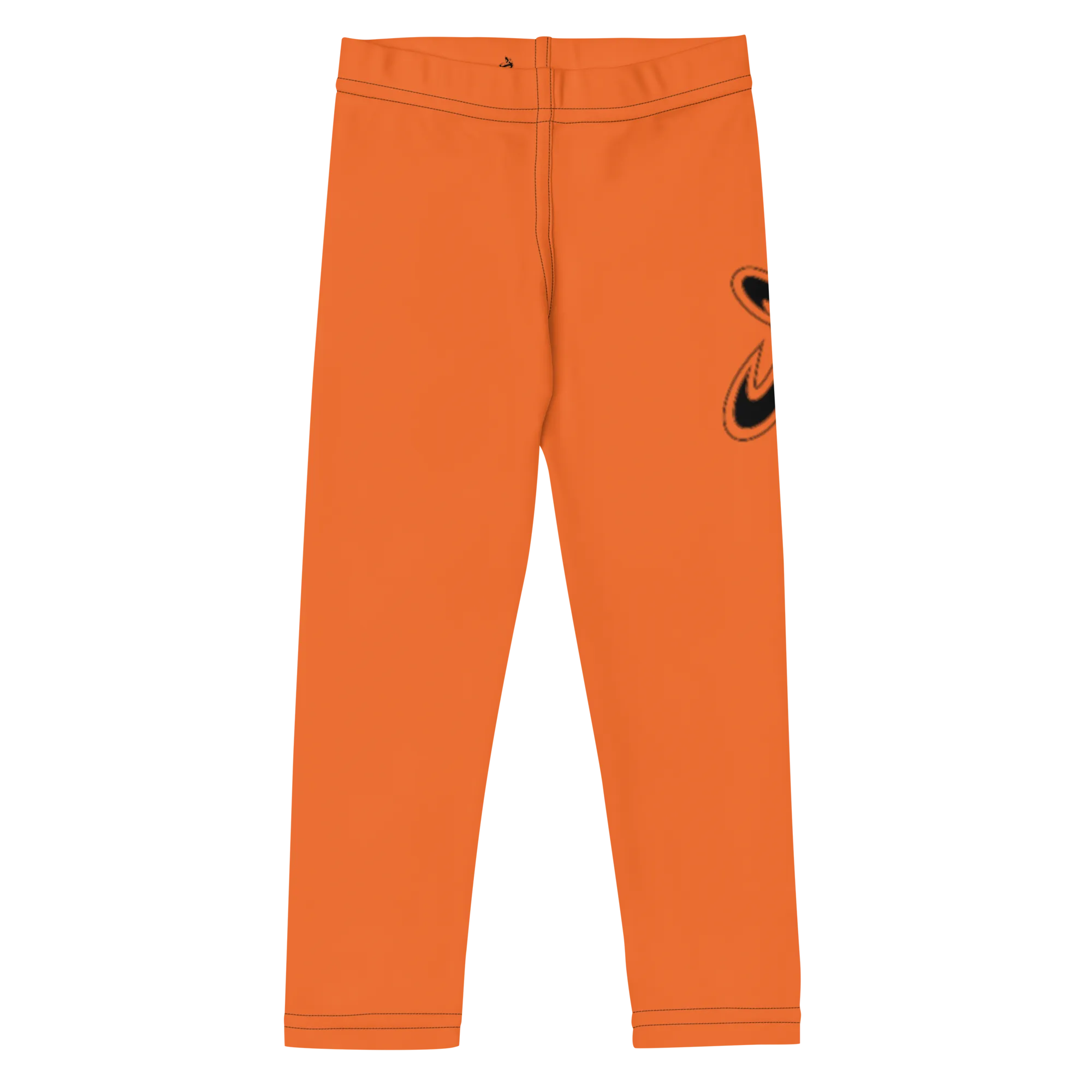 Athletic Apparatus Orange Black logo Kid's Leggings