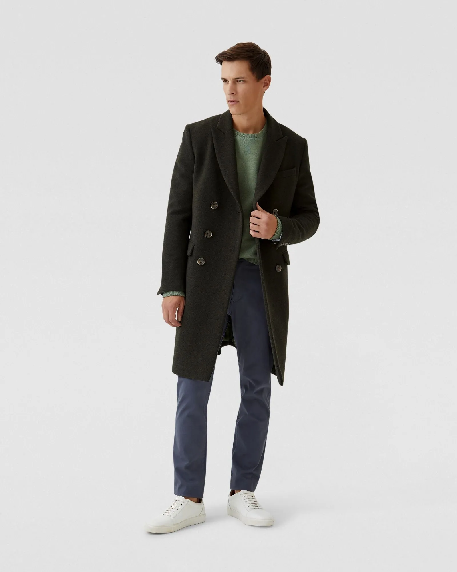 Atticus Wool Rich Twill Coat
