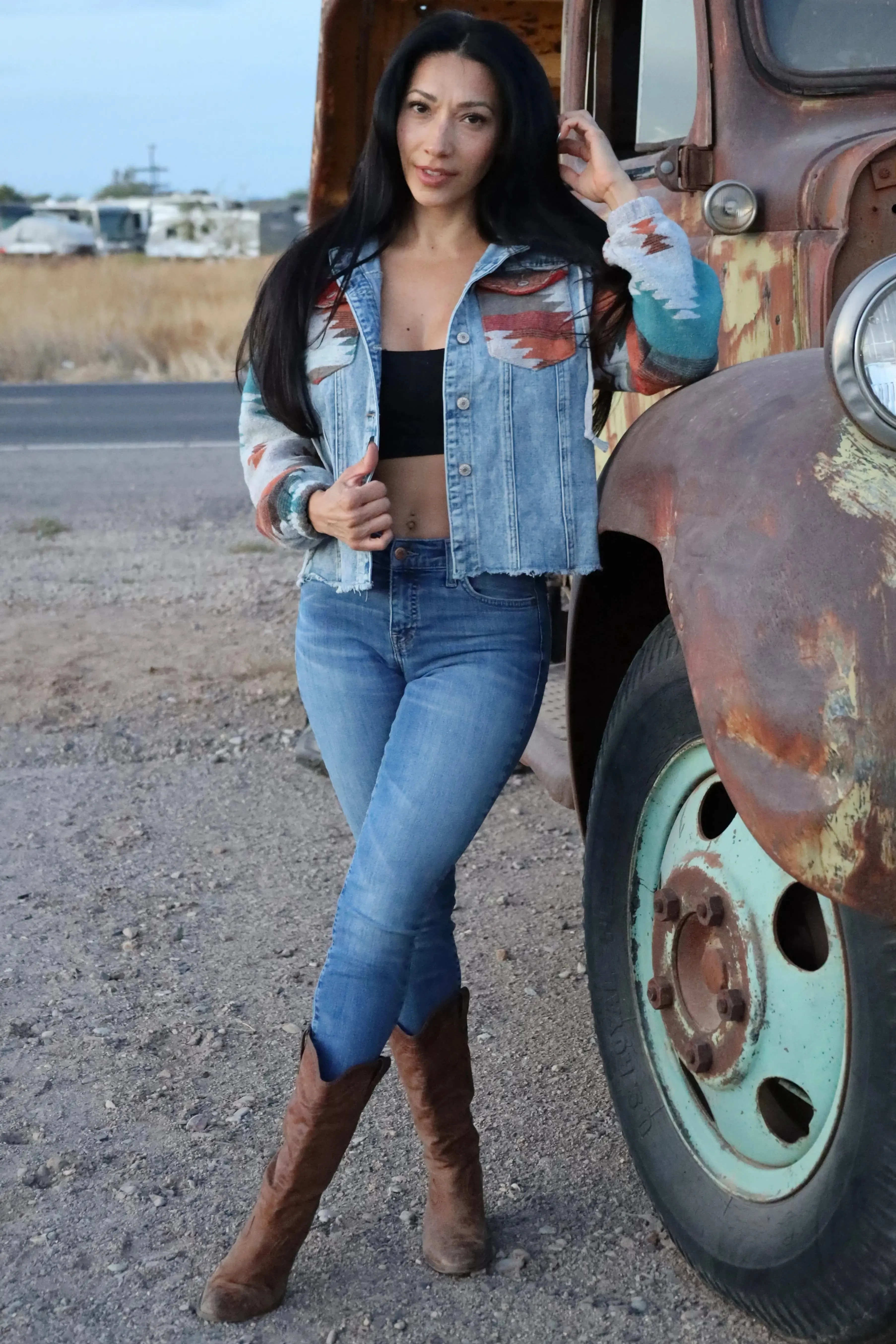 Aztec Button Down Shacket