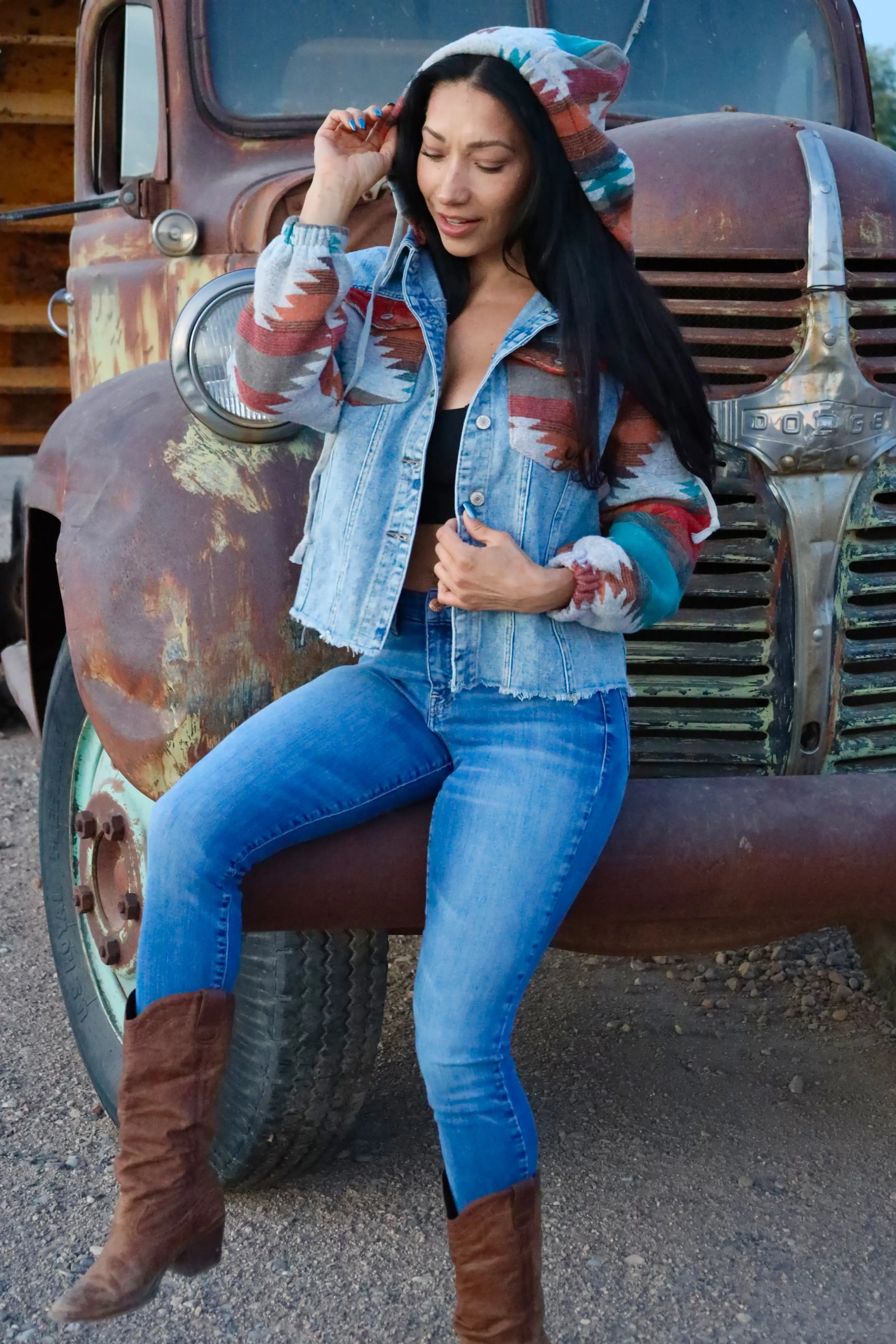 Aztec Button Down Shacket