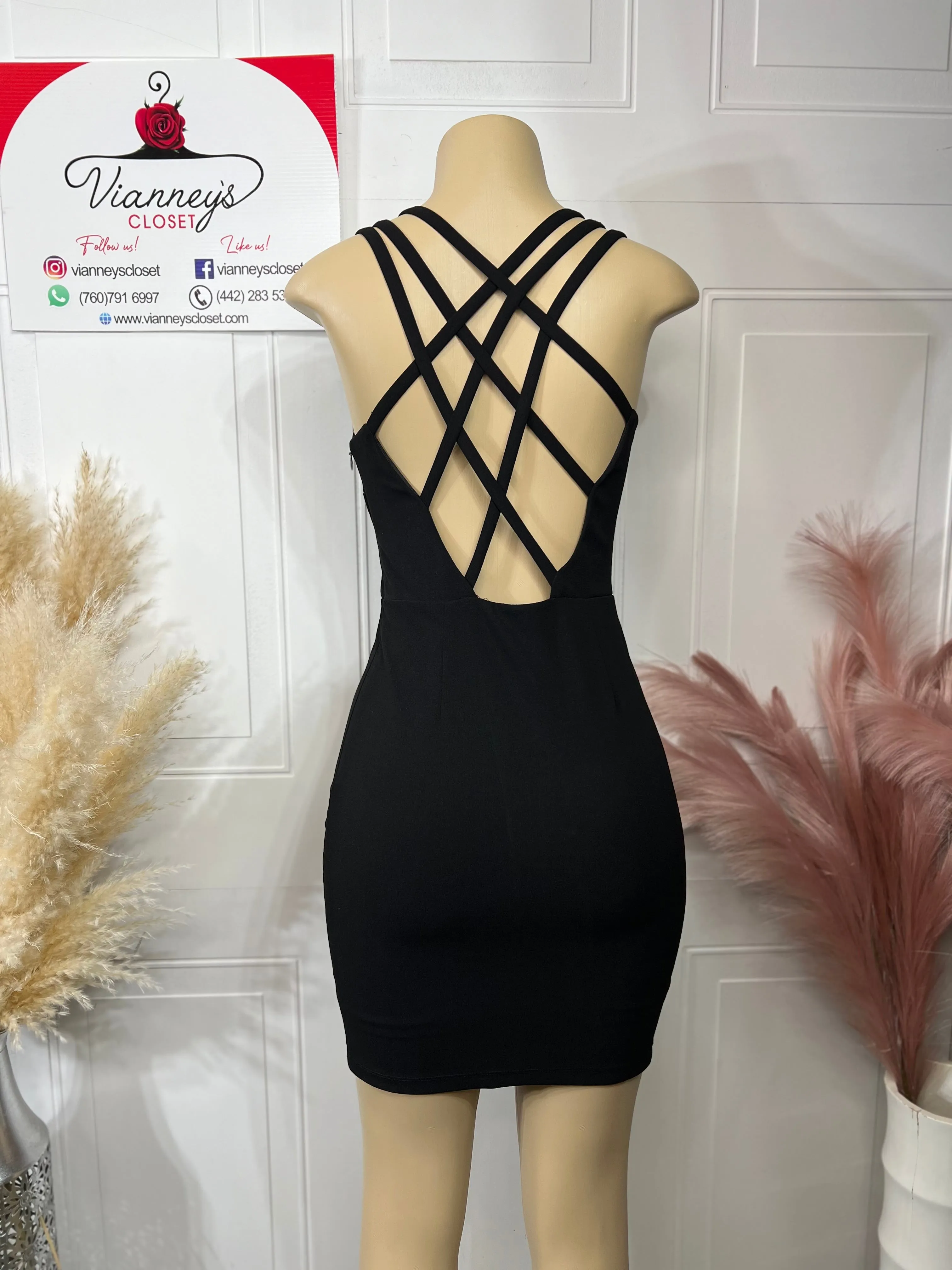 Bianca Black Dress