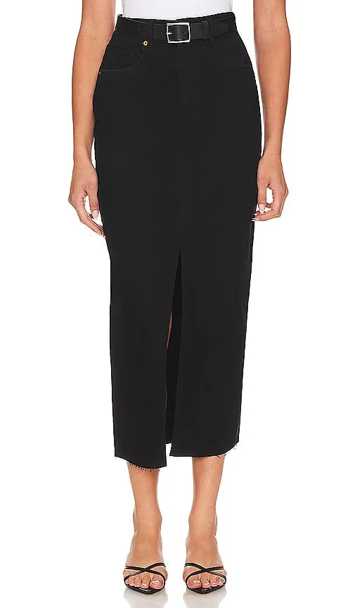 BLANKNYC Denim Pencil Skirt in Black