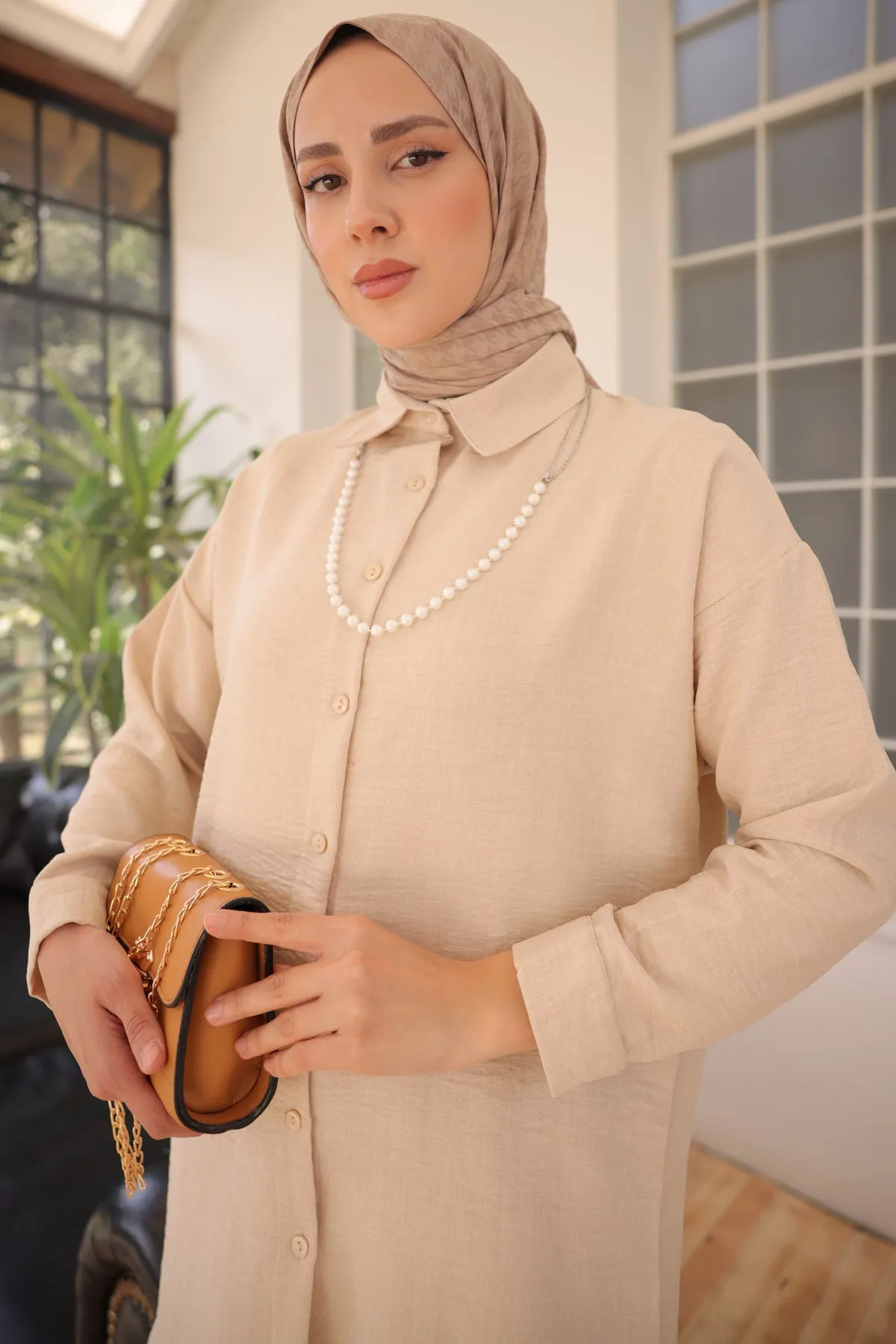 BNG Women Duo Set with Pearl Necklace Stone Color - Clermont