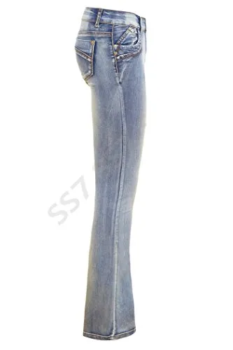 Bootcut Jeans,  Denim Blue,  Sizes 6 to 16