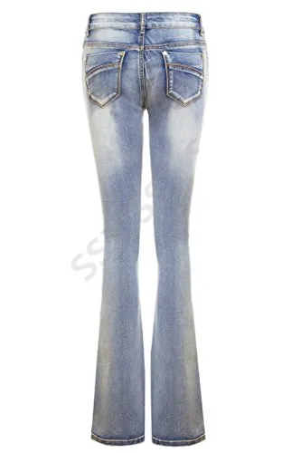 Bootcut Jeans,  Denim Blue,  Sizes 6 to 16