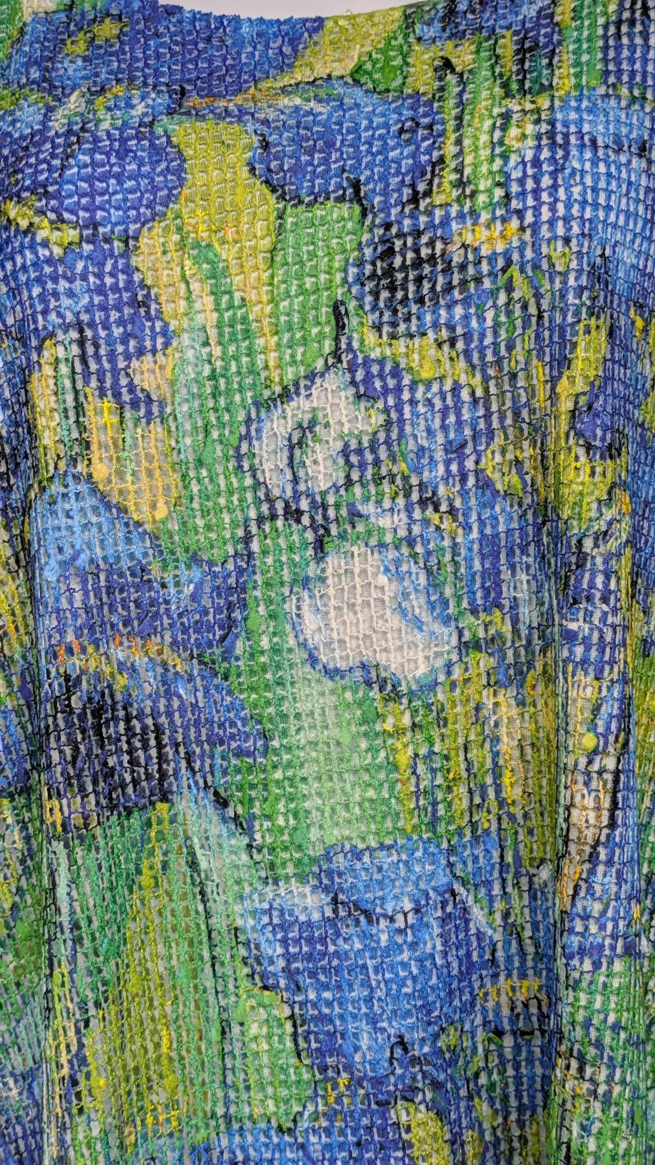 Boucle Mesh Irises Tunic Top Jess & Jane Floral Design