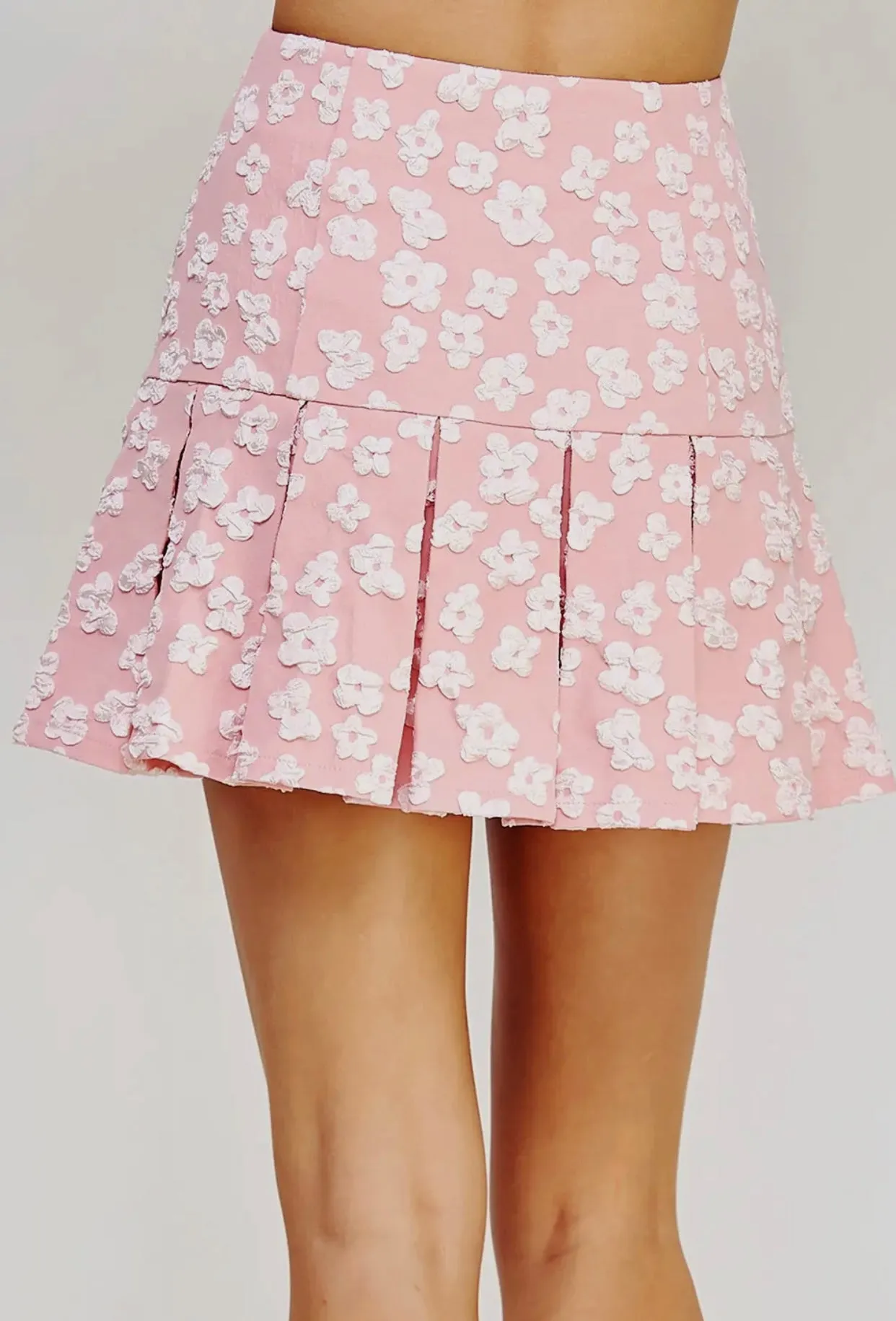 Bring Me Roses Jacquard Mini Skirt