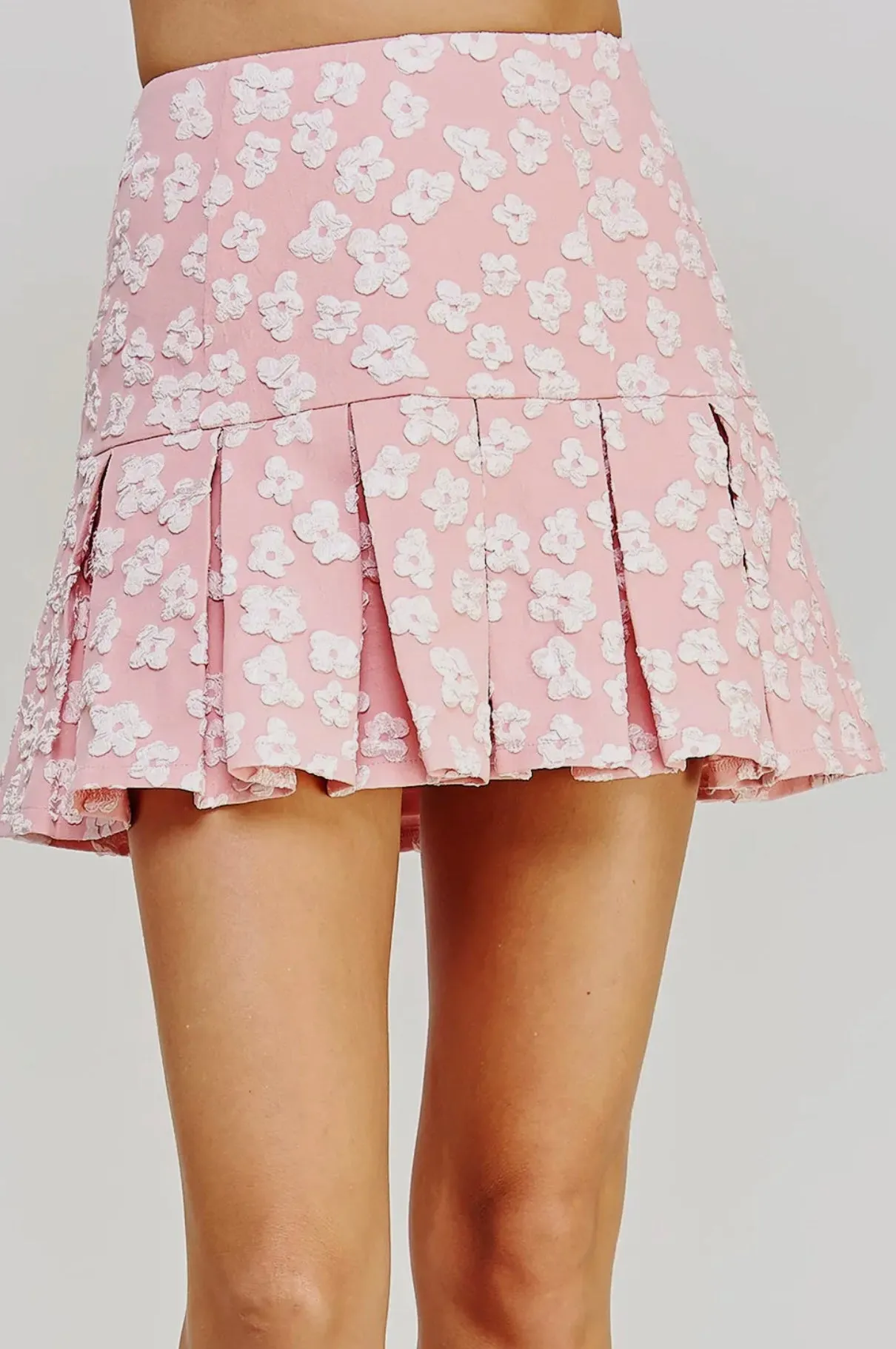 Bring Me Roses Jacquard Mini Skirt