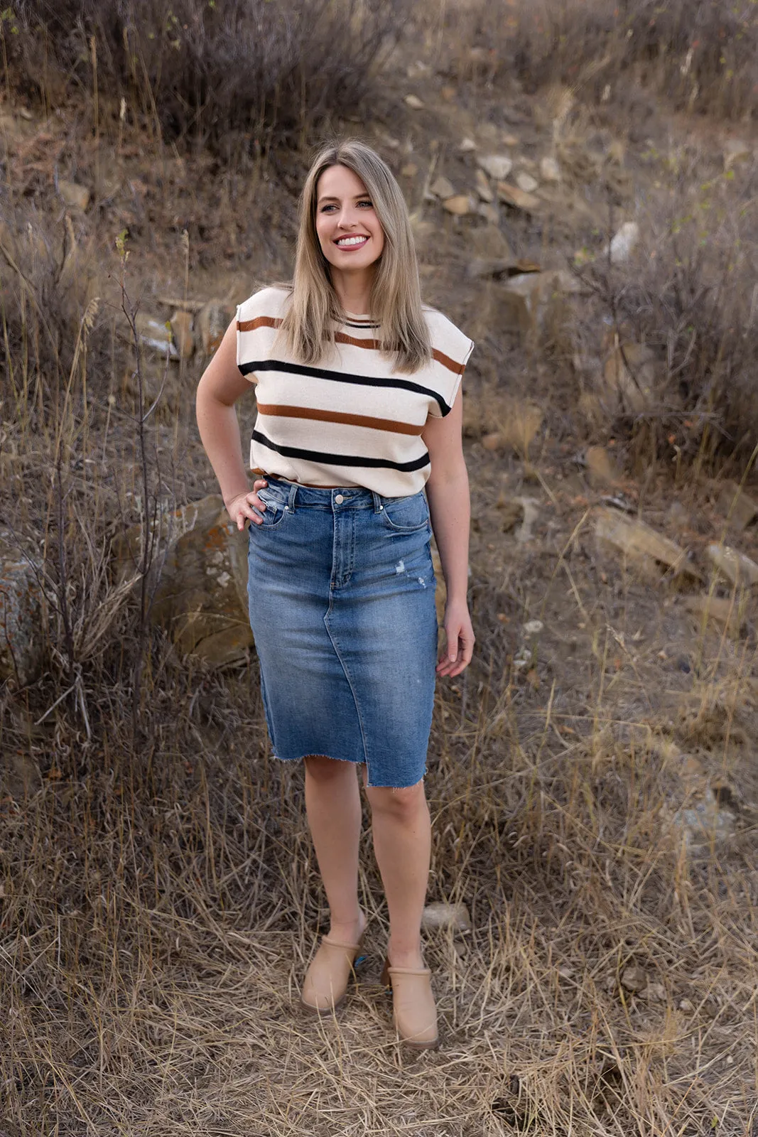 Brooklyn Denim Skirt