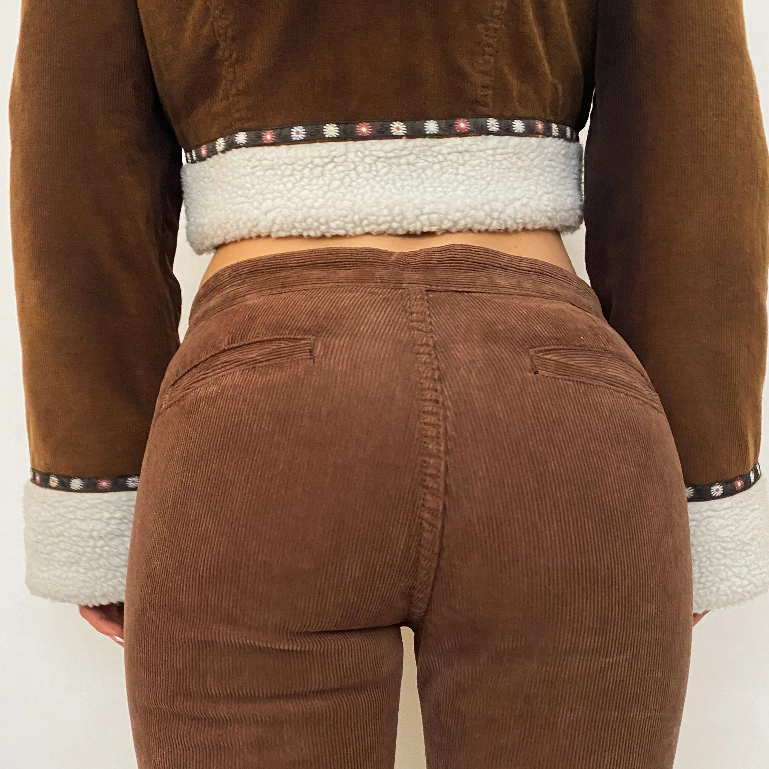 Brown Corduroy Flares