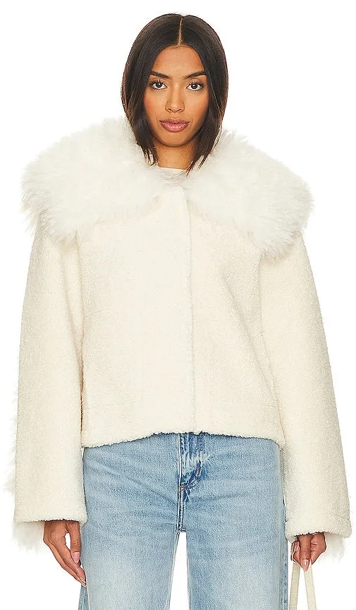 Bubish Bella Shearling Jacket in Ivory