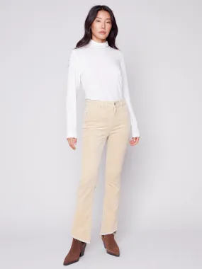 Charlie B Fall 2023-C5429-660B-Corduroy Pant-Natural
