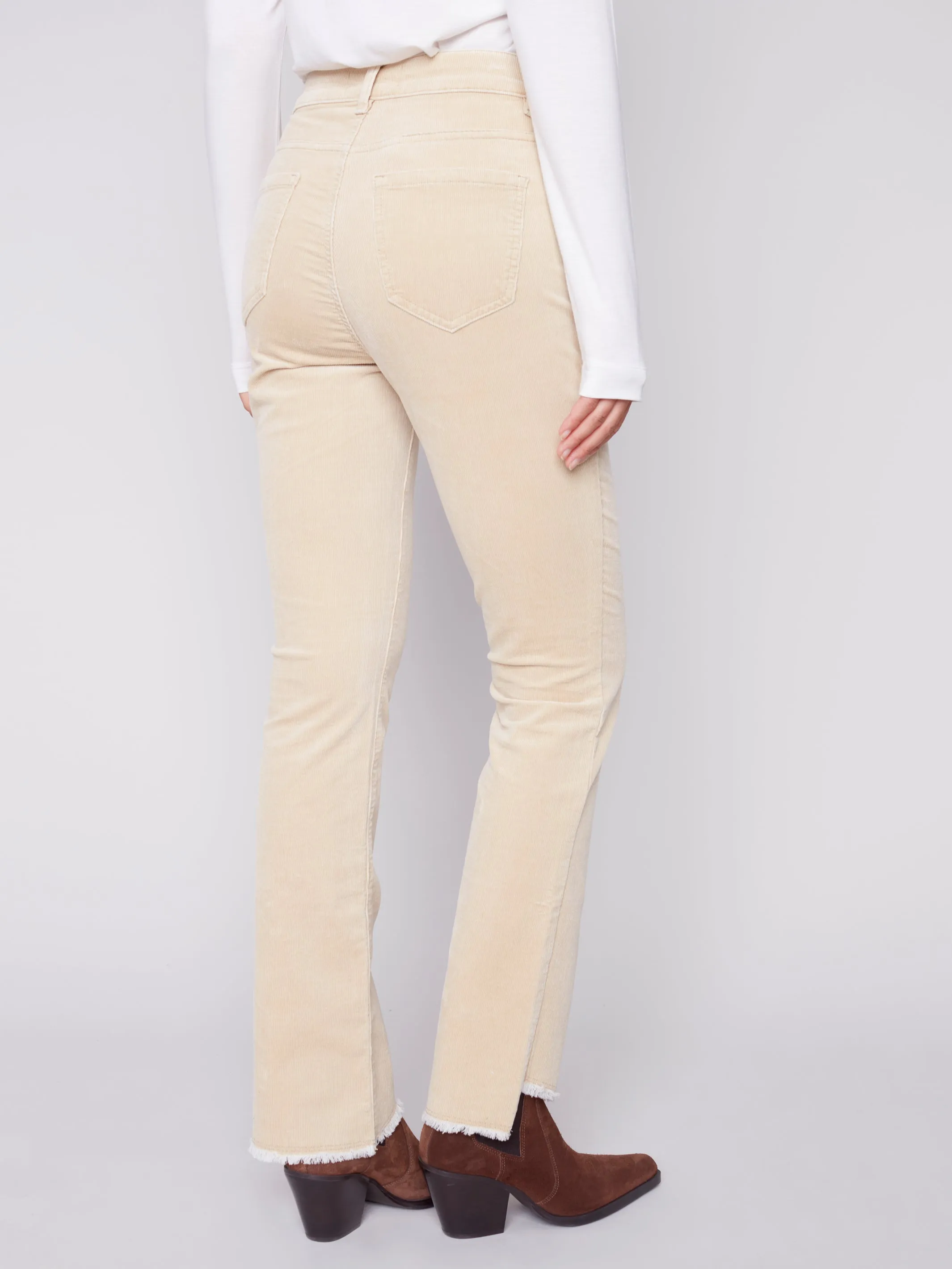 Charlie B Fall 2023-C5429-660B-Corduroy Pant-Natural