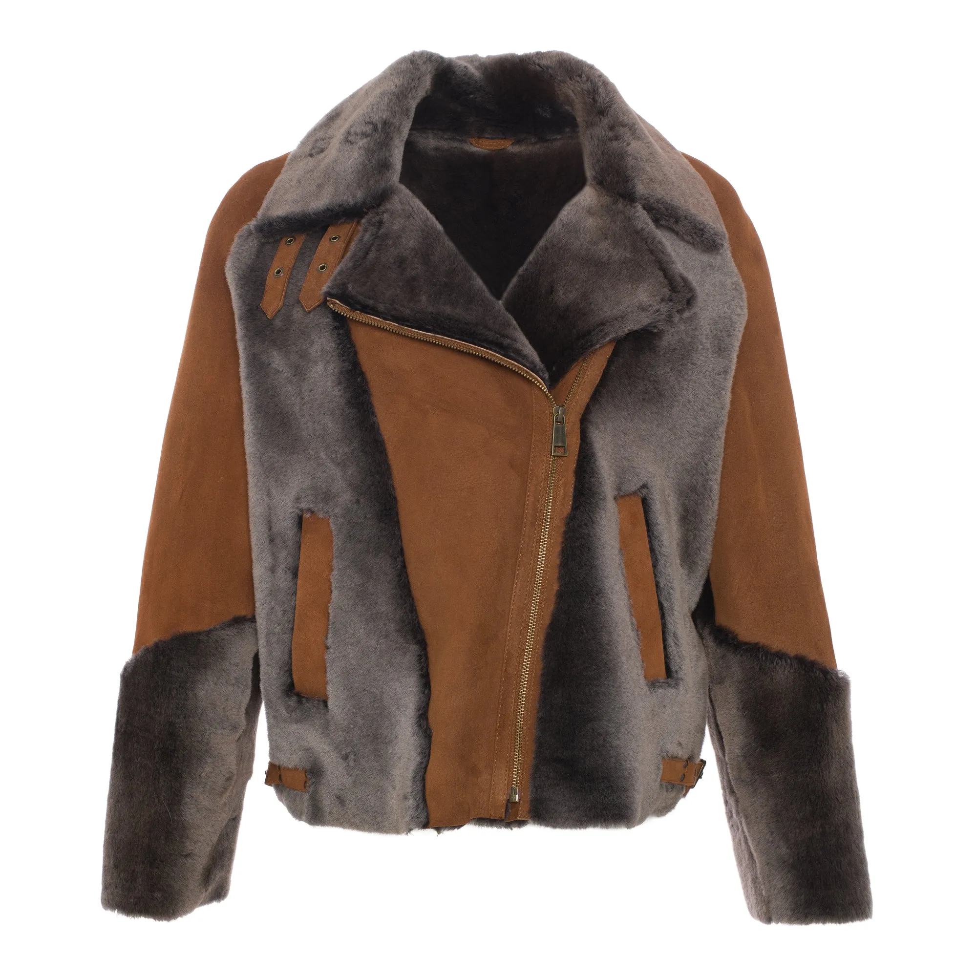 Dallas Shearling two-tone Jacket
