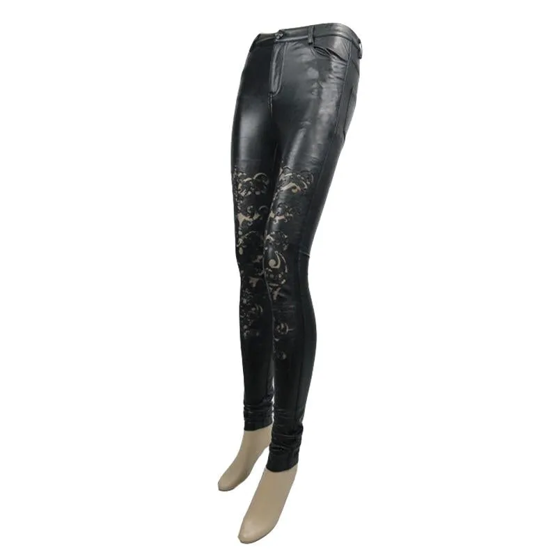 'Dark Genesis' Gothic Hollow-Out Leggings