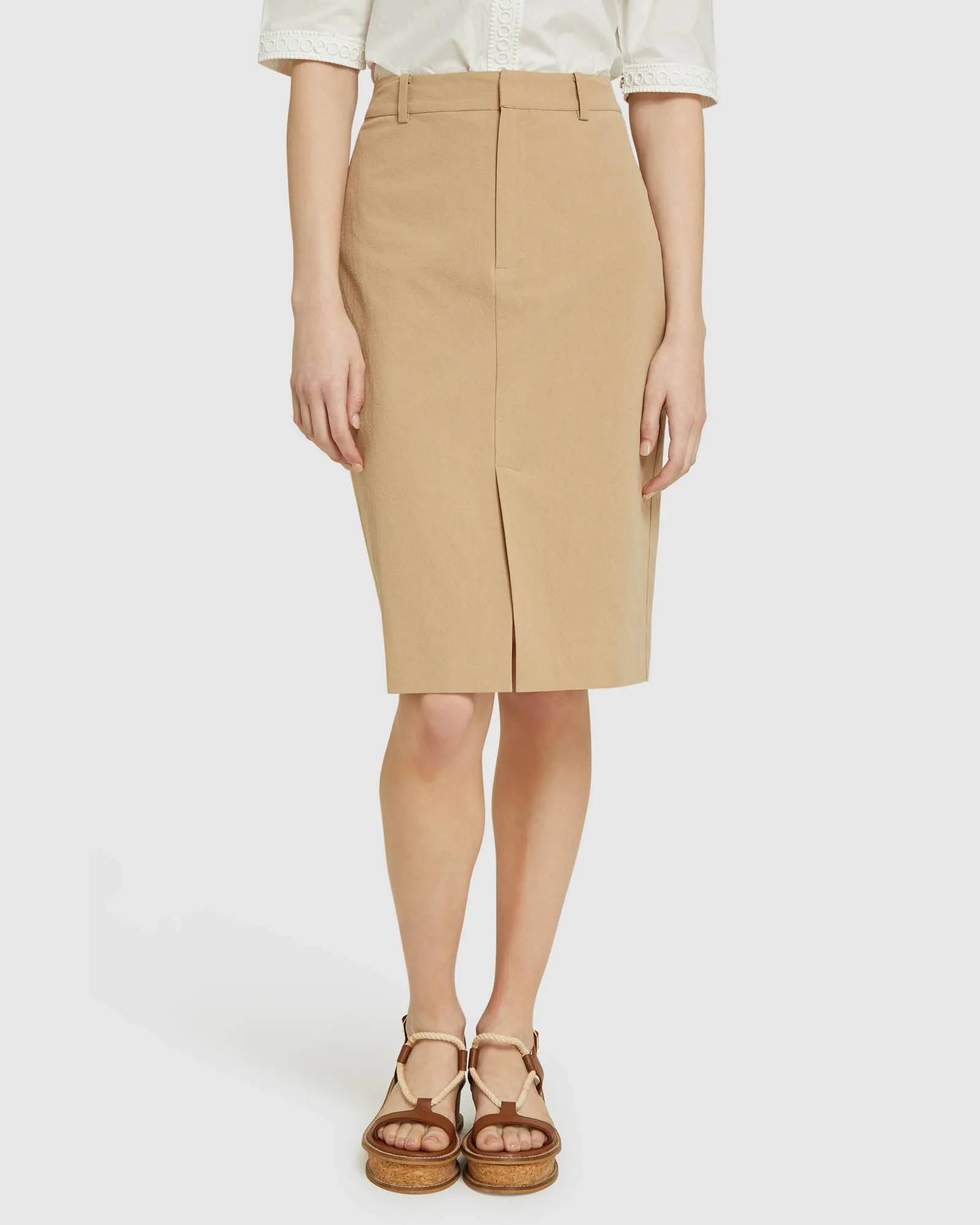 Deana Cotton Pencil Skirt