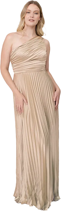 Declan Satin Pleated Dress | Made To Order