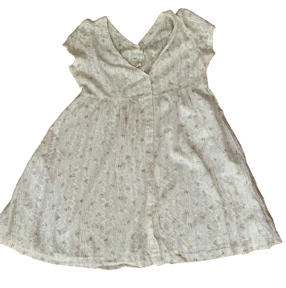Denim Supply By Ralph Lauren Swiss Floral Babydoll Dress Embroidered Bohemian S ladies