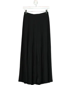 Designers Remix Black Pleated Maxi Skirt UK 8