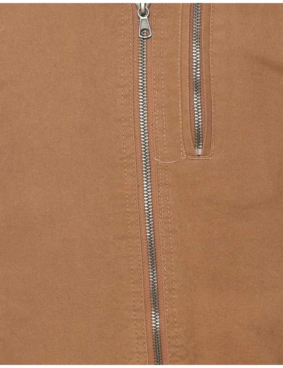 Dickies Brown Sleeveless Workwear Jacket - S