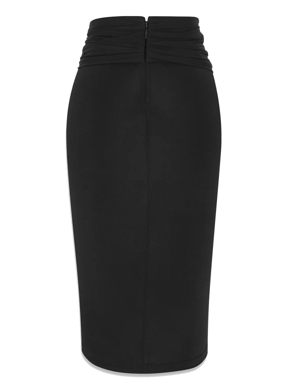 Draped pencil skirt