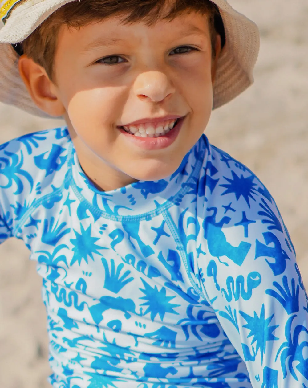 Feather Slide Sea & Snow Rash Top