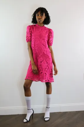 Fuchsia Lace Dress