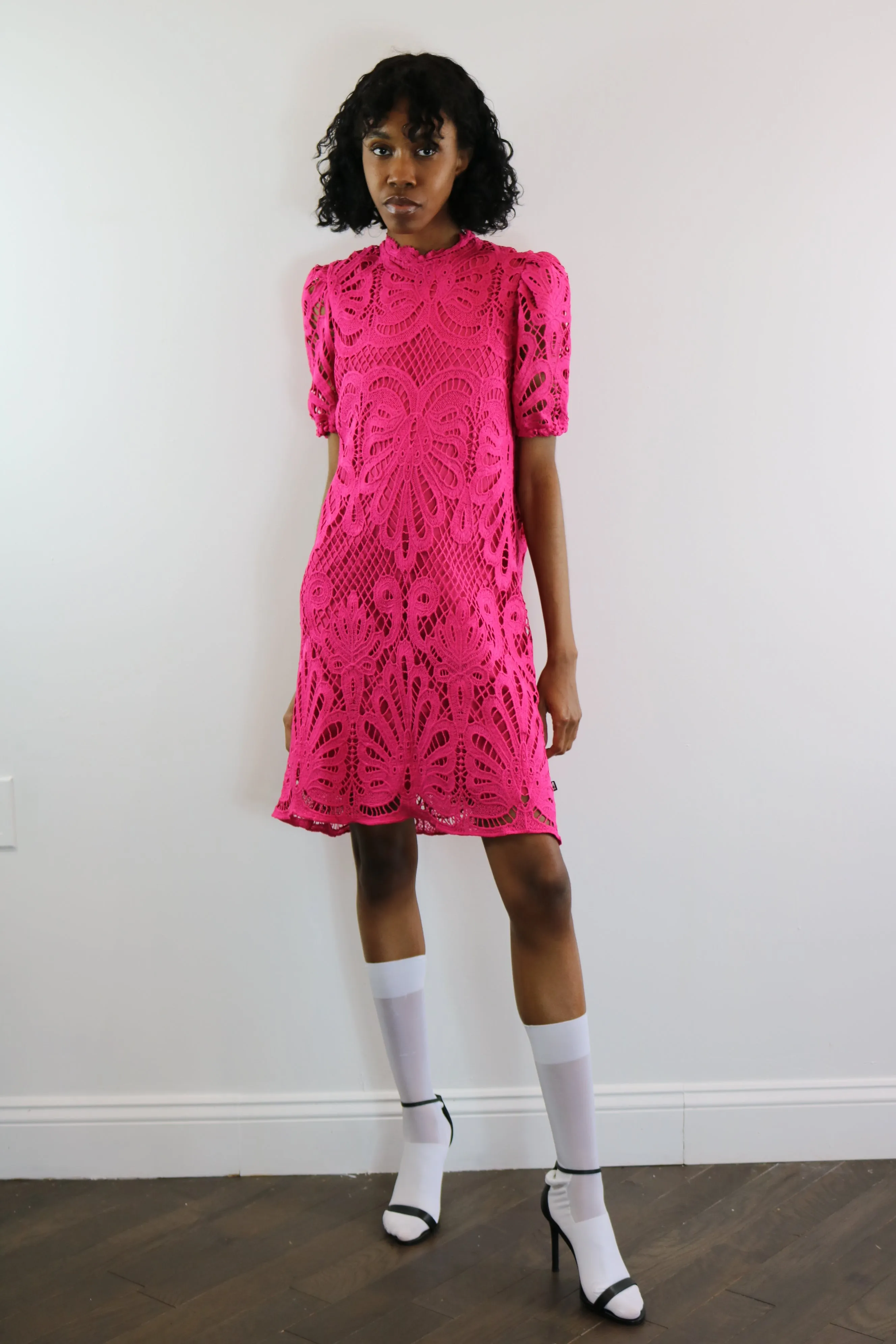 Fuchsia Lace Dress