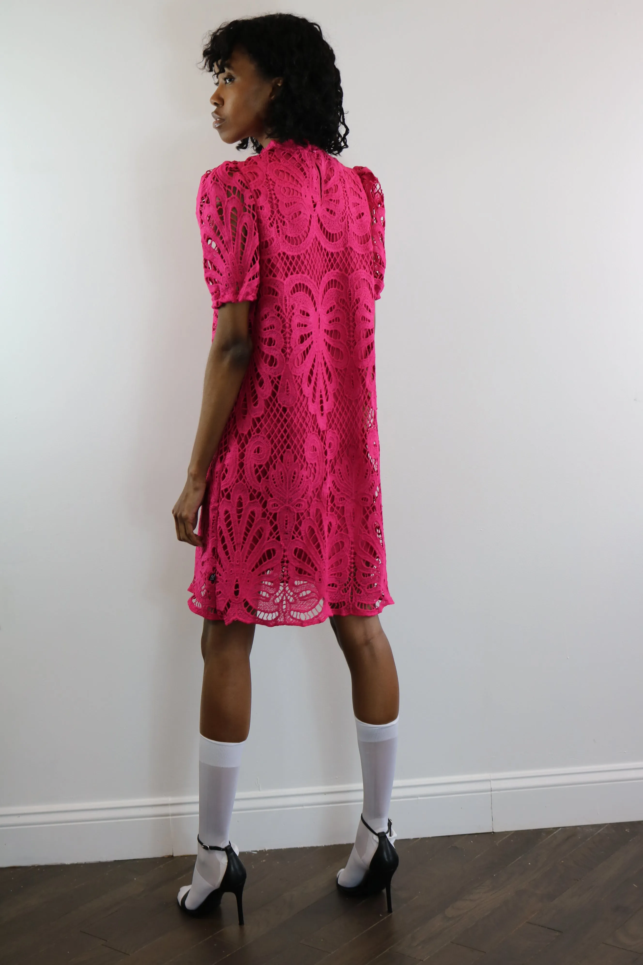 Fuchsia Lace Dress