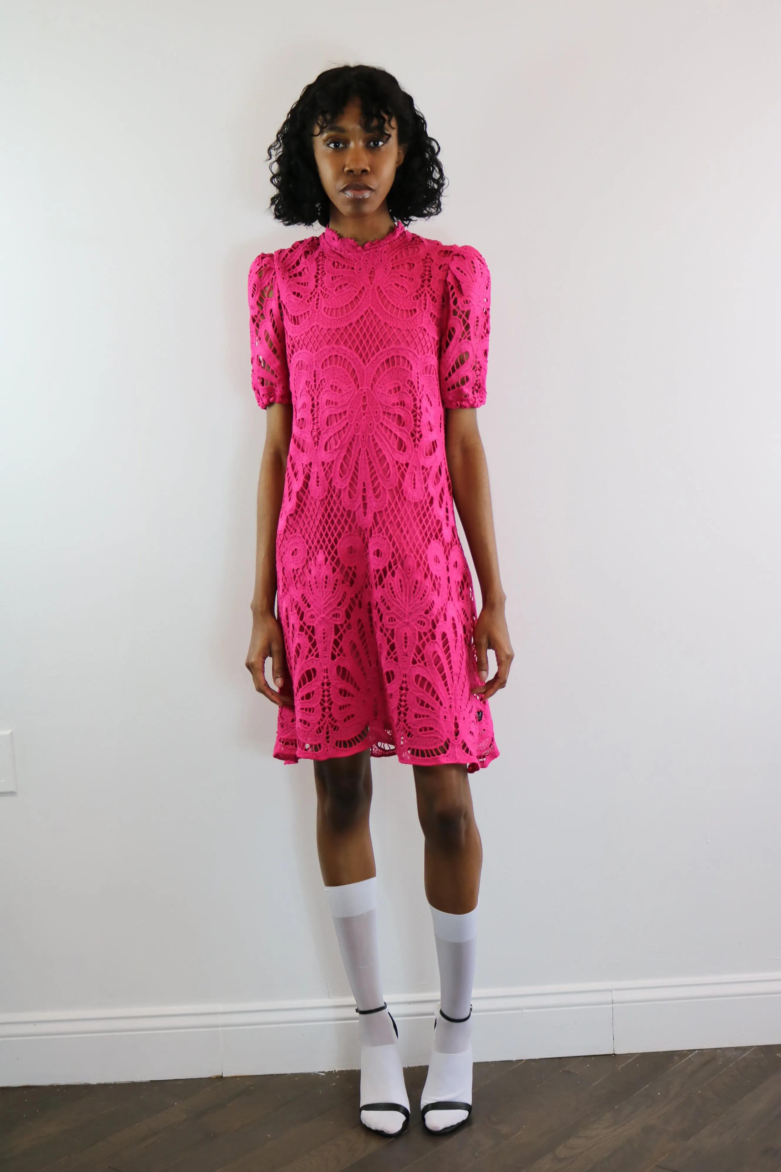 Fuchsia Lace Dress