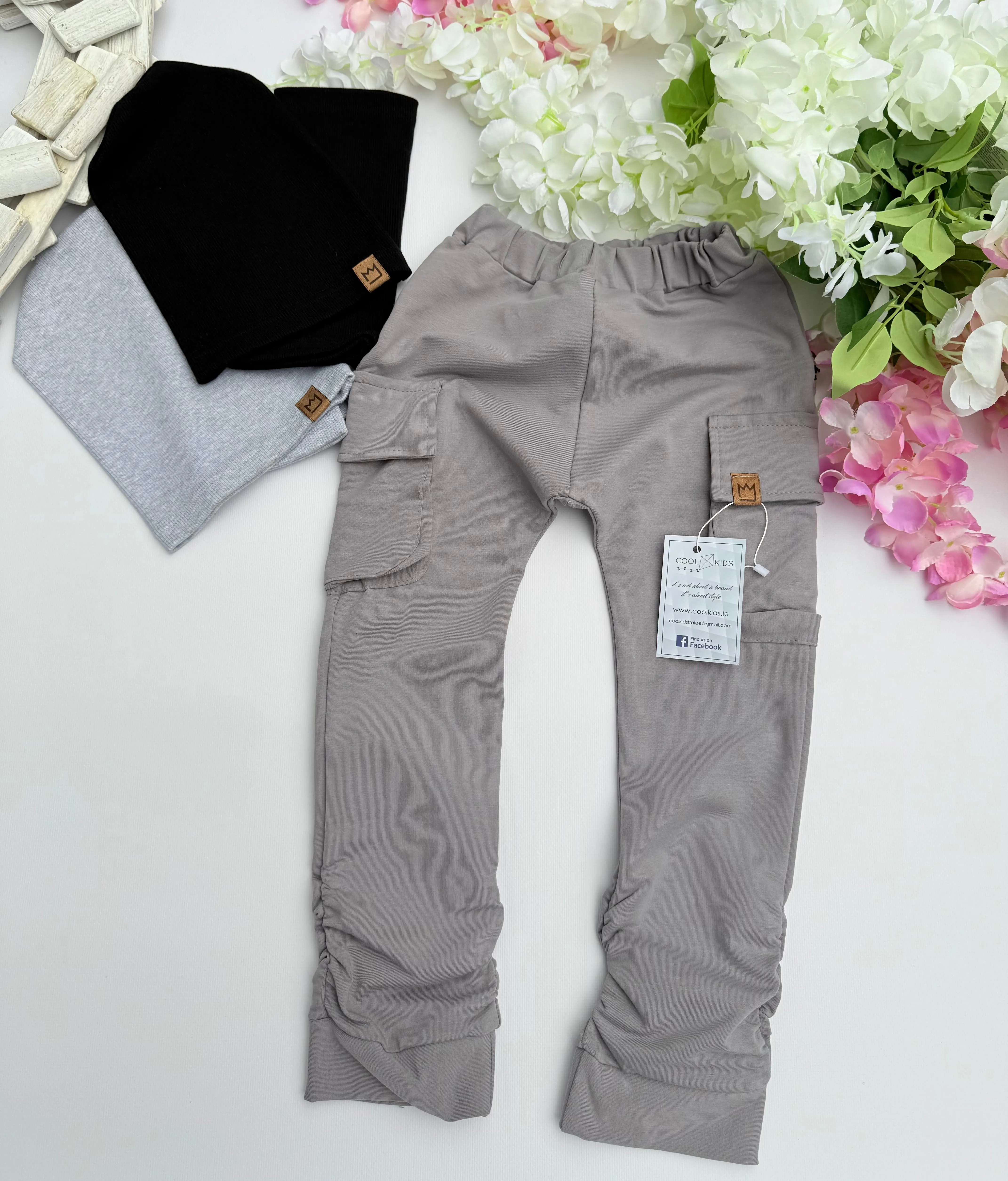 Grey cargo pants