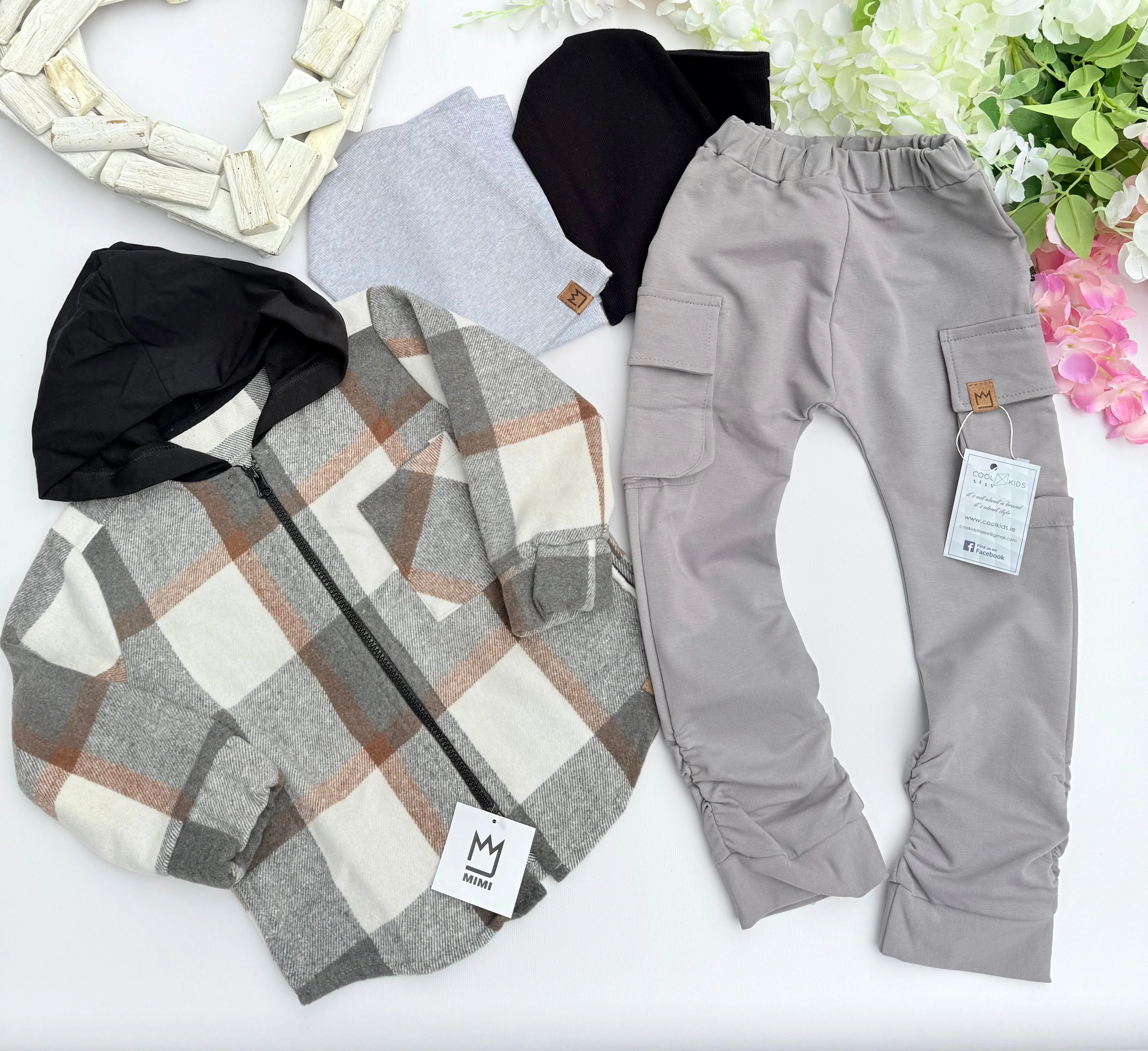 Grey cargo pants