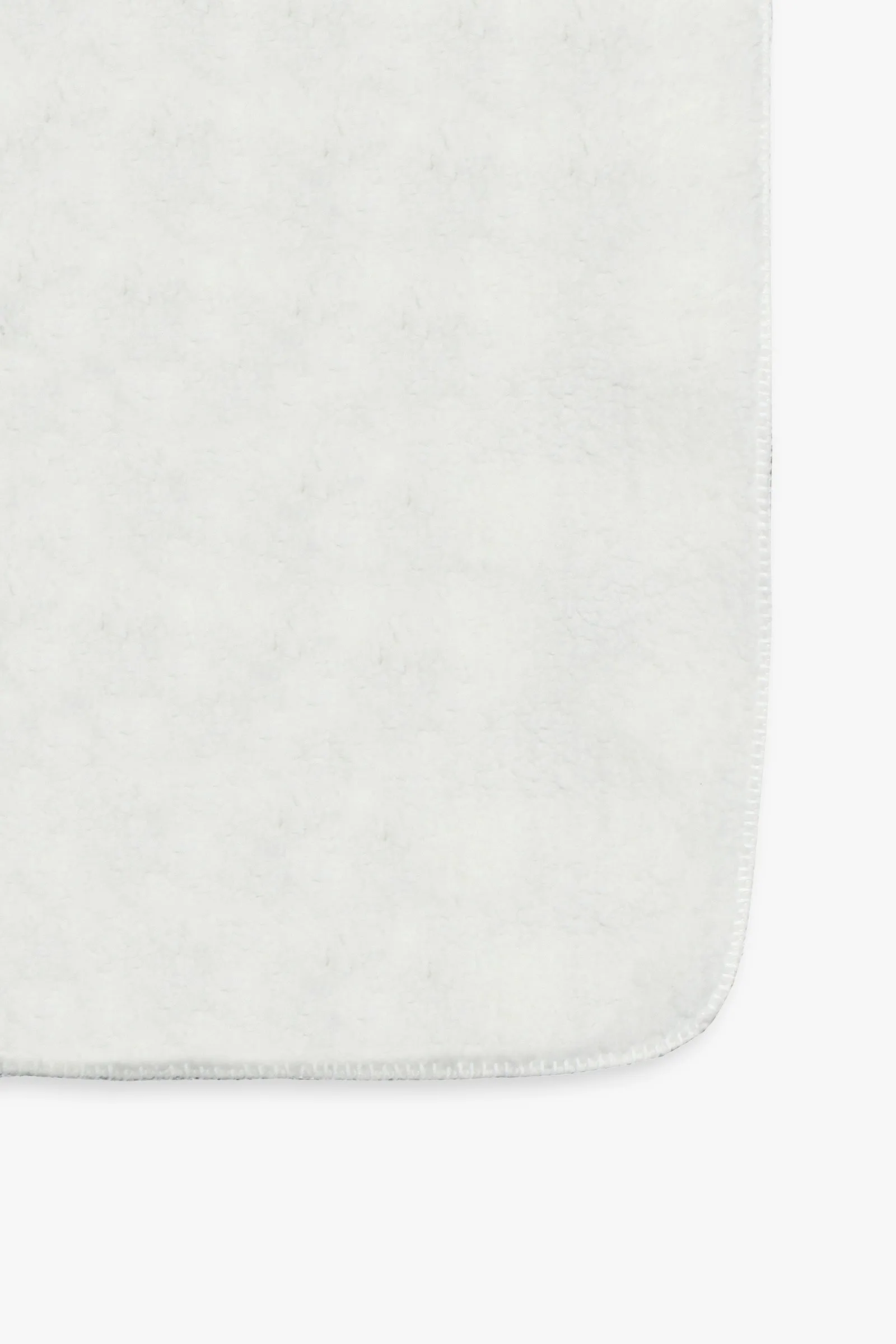 Grey Faux Shearling Throw Blanket