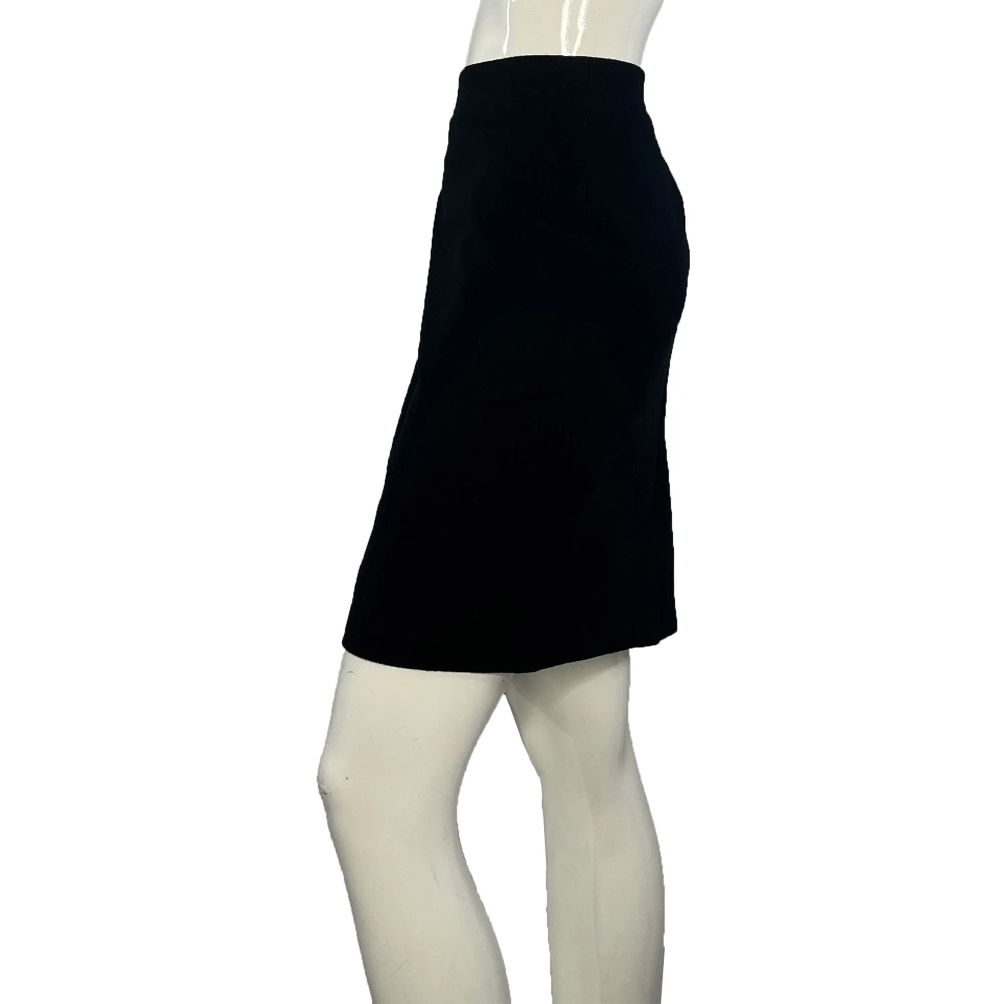J Crew Pencil Skirt Above-Knee Black Size 4 SKU 000417