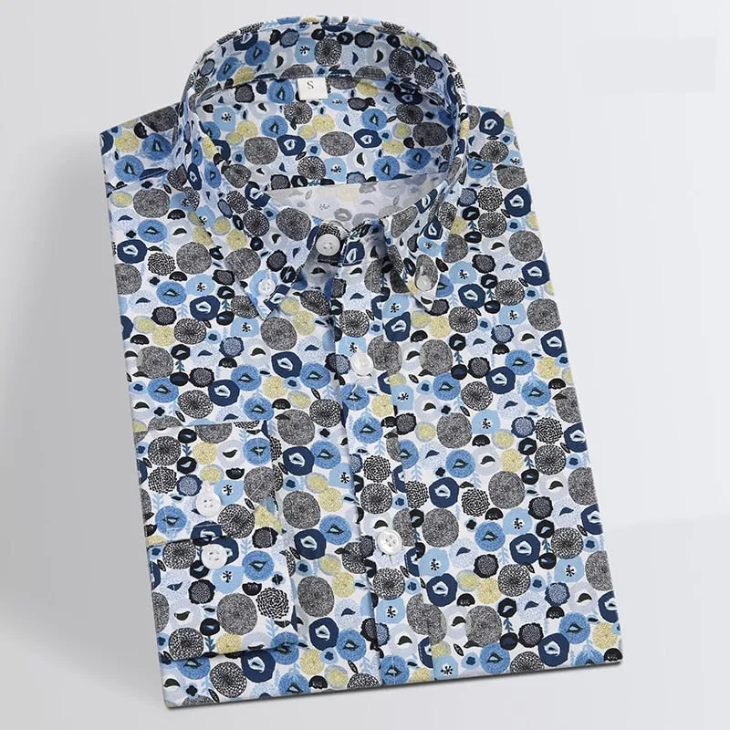 Jenkins Cotton Men Designer Shirt