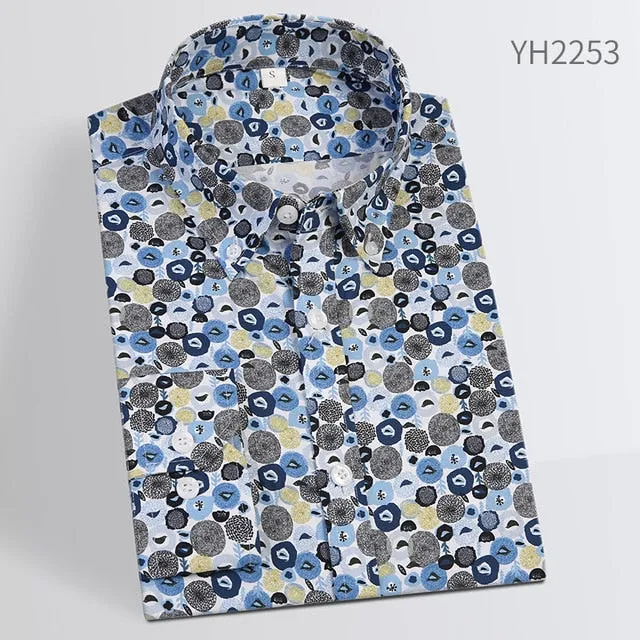 Jenkins Cotton Men Designer Shirt