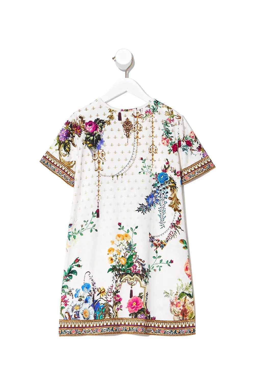 KIDS TSHIRT DRESS WITH FLARE HEM 4-10 BY THE MEADOW